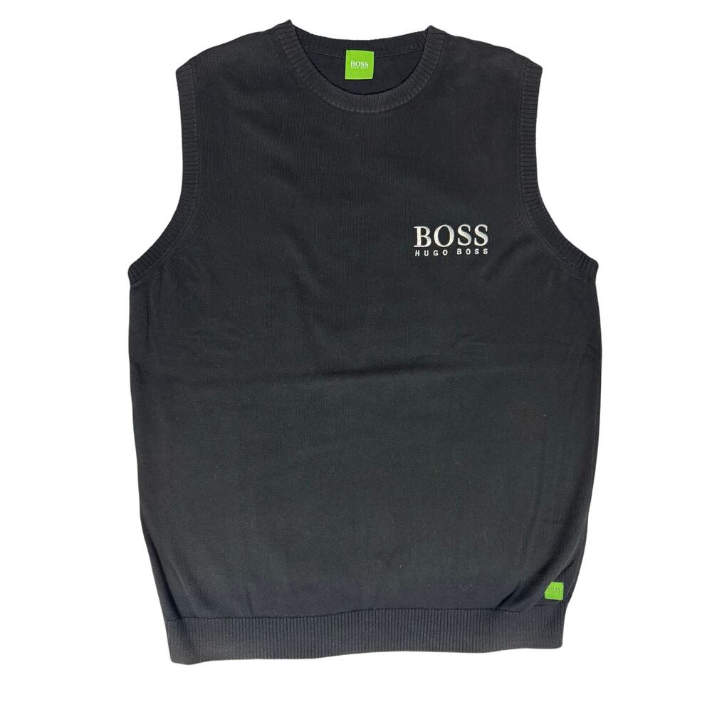 Boss Hugo Boss Green Label Black Vest Large